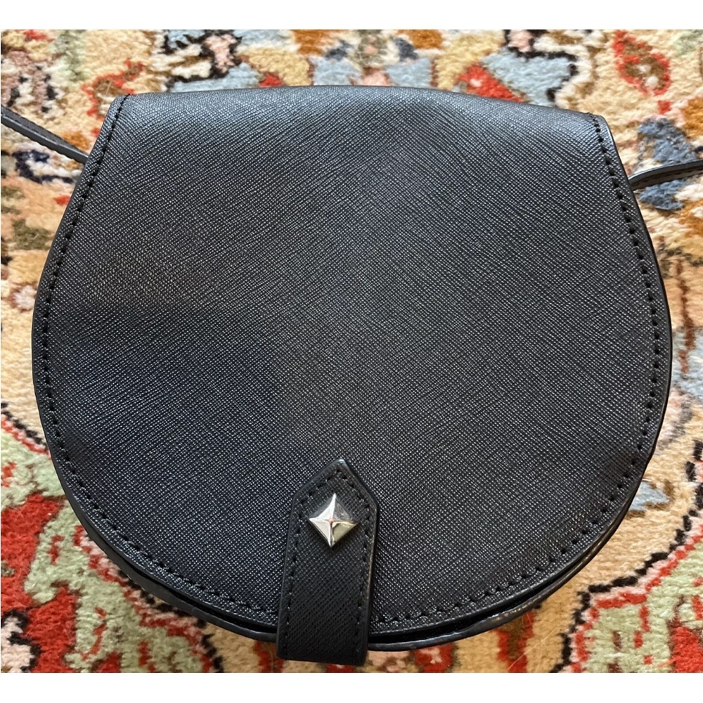 Rebecca Minkoff Small Black Saffiano Leather Crossbody W/ Adjustable Strap